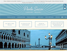Tablet Screenshot of paolasacco.com